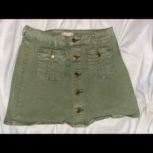 Olive green skirt